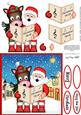 Singing Santa & Gigi Horse Merry Carollers 3D Decoupage