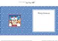 Singing Santa & Westie Dogs Merry Carollers Square Insert