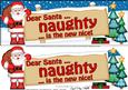 Xmas Dear Santa  -  Signpost Lge Dl Easicut Decoupage