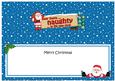 Xmas Dear Santa - Signpost Lge Dl Matching Insert