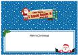 Xmas Dear Santa  -  Signpost Lge Dl Matching Insert