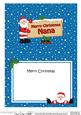 Xmas Nana Santa Signpost 5x7 Matching Insert