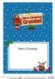 Xmas Grandad Rudolph Signpost 5x7 Matching Insert