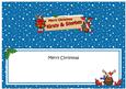 Xmas Kirsty & Stephen Rudolph Signpost Lge Dl Insert