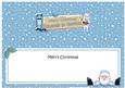 Xmas Hannah & Gordon Santa Signpost Lge Dl Insert