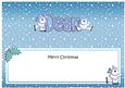 Xmas Dean Polar Bears Matching Large Dl Insert