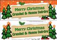 Xmas Grandad & Nonna Deirdre Trees Signpost Lge Dl Decoupage