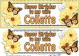 Large Dl Birthday Wife Collette Floral Butterflies 3D Decoup