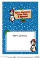 Xmas Great Gran & Grandad Penguins Signpost 5x7insert