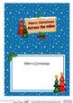Xmas Across the Miles Trees Signpost 5x7 Matching Insert