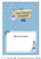 Xmas Cousin Owls Signpost 5x7 Matching Insert