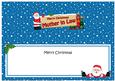 Xmas Mother in Law Santa Signpost Large Dl Insert