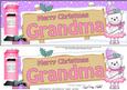 Xmas Grandma Teddy Tess Signpost Lge Dl Decoupage