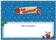 Xmas Rudolph Bah Humbug! Signpost Lge Dl Matching Insert