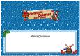Xmas Rudolph Christmas Calories! Signpost Lge Dl Insert