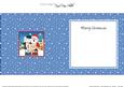Xmas Singing Elephant & Santa Merry Carollers Square Insert