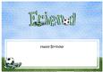 Bithday Friend Football Large Dl Matching Insert