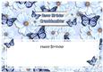 Birthday Granddaughter Floral Butterflies Large Dl Insert
