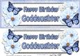 Large Dl Birthday Goddaughter Floral Butterflies 3D Decoup