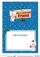 Xmas Friend Singing Cat Signpost 5x7 Matching Insert
