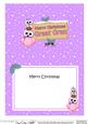 Xmas Great Gran Owls Signpost 5x7 Matching Insert