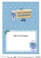 Xmas Godfather Santa Signpost 5x7 Matching Insert