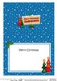 Xmas Godparents Trees Signpost 5x7 Matching Insert