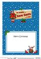 Xmas Save Santa Rudolph Signpost 5x7 Matching Insert