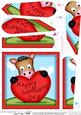 Gigi Horse Mothers Day Heart Fan Pyramage Topper
