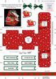 Sleigh 3D Xmas Treat Box Tree Decoration Easifold Frame
