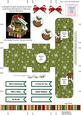 Pudding 3D Xmas Treat Box Tree Decoration Easifold Frame