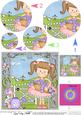 Girlz Liz's Flower Basket Circle Pyramage Topper
