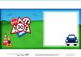 Blue Car Matching Insert Square
