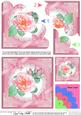 Rose and Lace Shell Edged Corner Side Stacker
