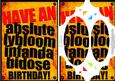 A5 Fun Novelty Birthday Scallop Corners N Pyramage