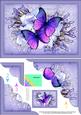 A5 Butterflies N Flowers Scallop Corner Side Stacker