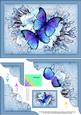 A5 Butterflies N Flowers Scallop Corner Side Stacker