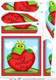 Freddy Frog Mothers Day Heart Fan Pyramage Topper
