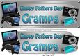 Large Dl Fathers Day Gramps Gadgets & Gizmos 3D Decoupage