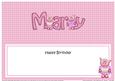 Birthday Mary Zoe Piggy Matching Large Dl Insert