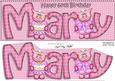 Lge Dl 60th Birthday Mary Zoe Piggy Quick Card 3D Decoupage