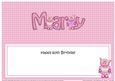 60th Birthday Mary Zoe Piggy Matching Large Dl Insert