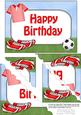 5x7 Football Birthday Scallop Corner Stacker