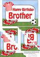 5x7 Football Birthday Brother Scallop Corner Stacker