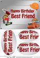 A5 Birthday Best Friend Handyman Tools Oval Pyramage Topper