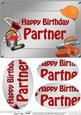 A5 Birthday Partner Handyman Tools Oval Pyramage Topper