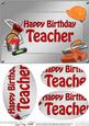 A5 Birthday Teacher Handyman Tools Oval Pyramage Topper