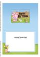 5x7 Lola Elephant Birthday Matching Insert