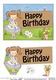 5x7 Girlz Liz's Flowers Birthday 3D Step by Step Decoupage