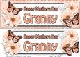 Large Dl Mothers Day Granny Floral Butterflies 3D Decoupage